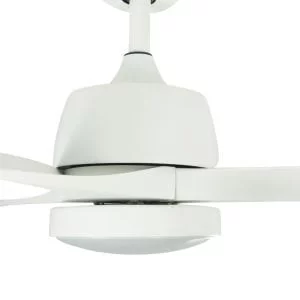 מאוורר תקרה לפרגולה/מרפסת 56" ATLANTA לבן כולל תאורה, מנוע DC