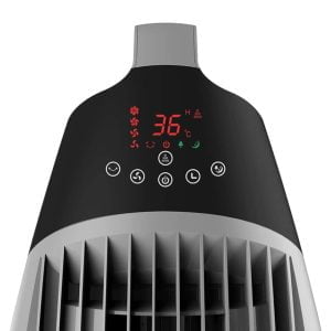 מאוורר מגדל סדרת SPEED דגם ULTRA TOP עם שלט ומסנן פחם לבן/אפור
