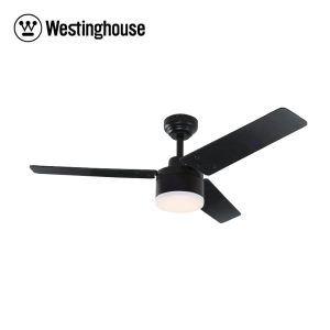 מאוורר תקרה ווסטינגהאוס 42" TALIA DC שחור/עץ עם שלט ותאורה 28W כולל דימר