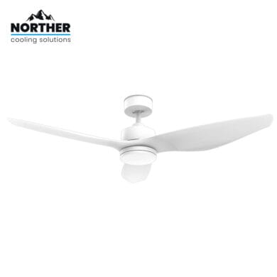 מאוורר תקרה לפרגולה דגם UNO של המוצג NORTHER עם הפעלה באפליקציה / WIFI